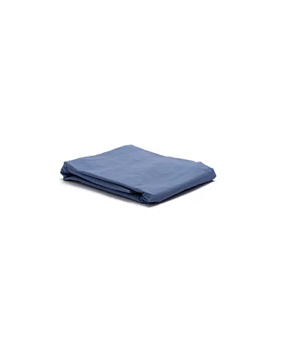 Piglet In Bed Washed Cotton Percale Fitted Sheet, King In Blue