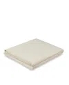 Piglet In Bed Washed Cotton Percale Flat Sheet, Full In White