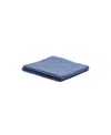 Piglet In Bed Washed Cotton Percale Flat Sheet, Full In Cove Blue