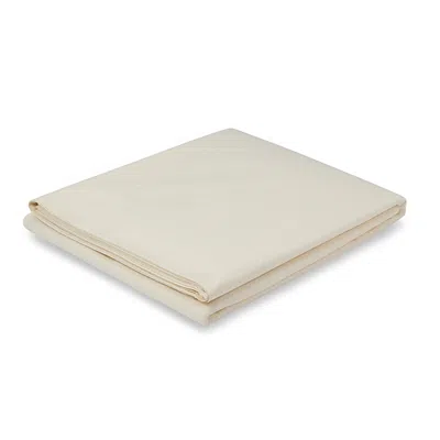 Piglet In Bed Washed Cotton Percale Flat Sheet, Queen In Neutral