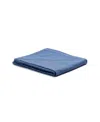 Piglet In Bed Washed Cotton Percale Flat Sheet, Twin In Blue