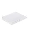 Piglet In Bed Washed Cotton Percale Flat Sheet, Twin In White