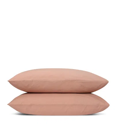 Piglet In Bed Washed Cotton Percale Pillowcase Pair, King In Pink