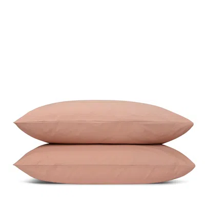 Piglet In Bed Washed Cotton Percale Pillowcase Pair, Standard In Pink