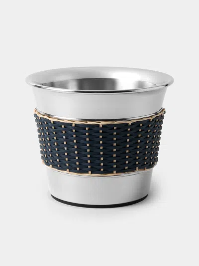 Pigment France Menton Leather And Rattan 2/3-bottle Champagne Bucket
