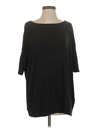 Pre-owned Piko 3/4 Sleeve T-shirt In Black