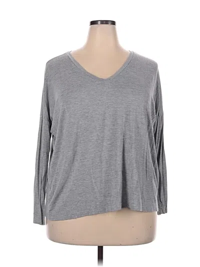 Pre-owned Piko 3/4 Sleeve T-shirt In Gray