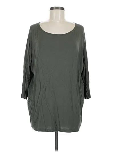 Pre-owned Piko 3/4 Sleeve T-shirt In Green