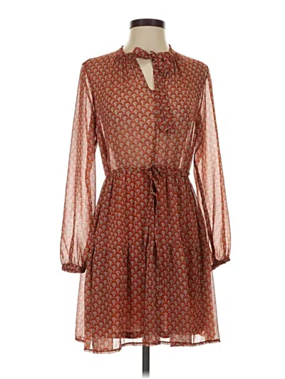 Pre-owned Piko Casual Dress In Brown