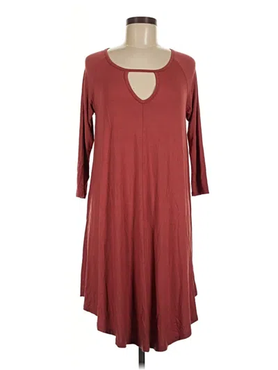 Pre-owned Piko Casual Dress In Burgundy