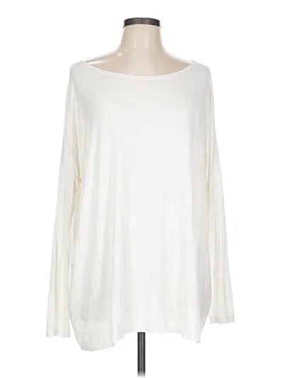 Pre-owned Piko Long Sleeve Top Ivory Boatneck Tops