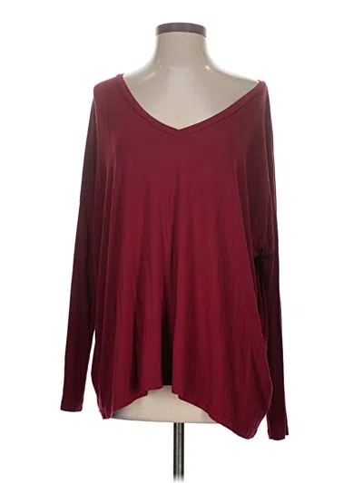 Pre-owned Piko Long Sleeve T-shirt In Burgundy