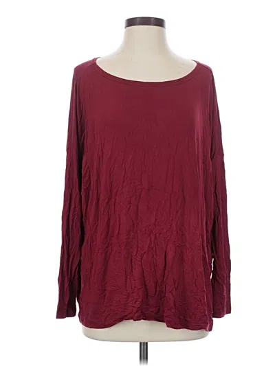 Pre-owned Piko Long Sleeve T-shirt In Burgundy