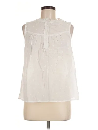 Pre-owned Piko Sleeveless Blouse In Ivory