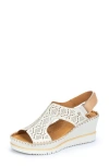 Pikolinos Aguadulce Slingback Wedge Sandal In Brown