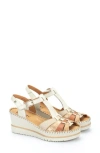 Pikolinos Aguadulce Wedge Sandal In Nata