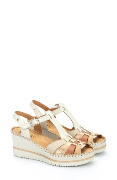 Pikolinos Aguadulce Wedge Sandal In Nata
