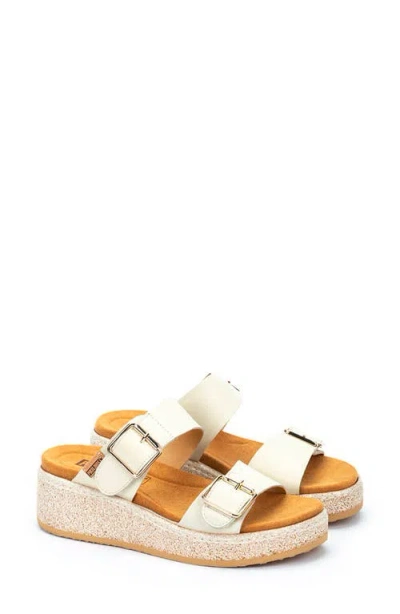 Pikolinos Alzira Platform Wedge Sandal In Nata