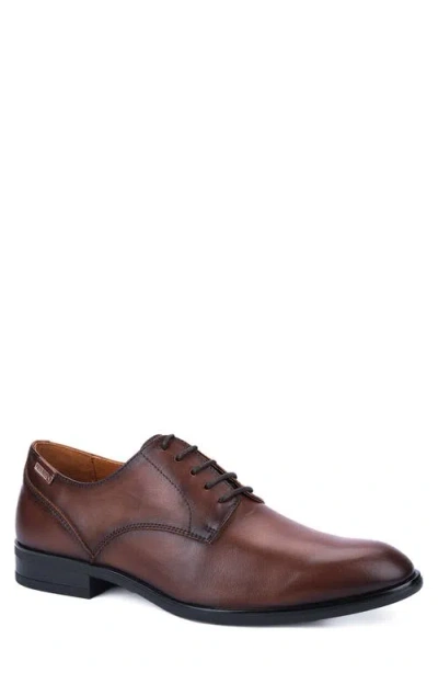 Pikolinos Bristol Plain Toe Derby In Brown