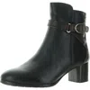 Pikolinos Calafat W1z Womens Leather Heels Booties In Black