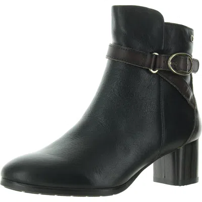 Pikolinos Calafat W1z Womens Leather Heels Booties In Black