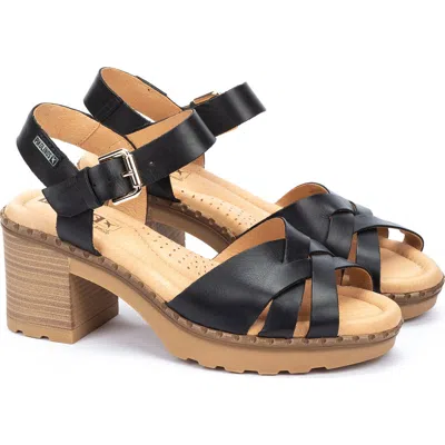 Pikolinos Canarias Block Heel Strappy Sandal In Multi