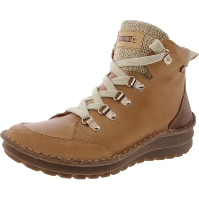 Pikolinos Cazorla Womens Leather Casual Ankle Boots In Brown