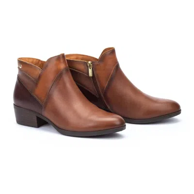 Pikolinos Daroca Haw1u-8732c1 Women's Us 7.5-8 Brown Leather Ankle Boots Khd1569