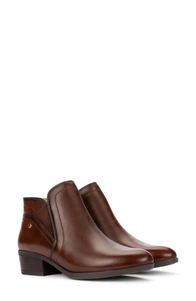 Pikolinos Daroca Leather Bootie In Brown