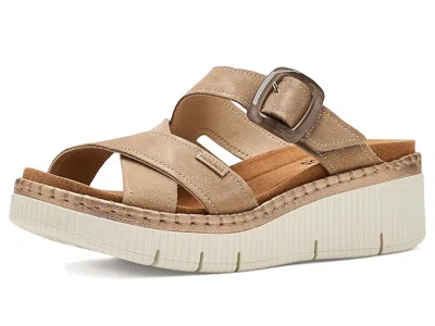 Pikolinos Gomera Wedge Sandal In Neutral