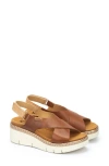 Pikolinos Gomera Wedge Sandal In Brandy