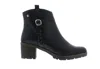 PIKOLINOS LLANES LEATHER ANKLE BOOTS IN BLACK