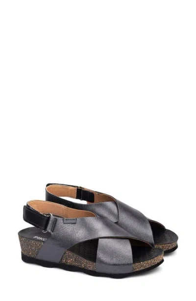Pikolinos Mahon Platform Sandal In Gray