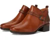 Pikolinos Malaga Boots Women's Us 6.5-7 Brown Leather Ankle Block Heel Rhs3015