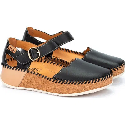 Pikolinos Marina Wedge Flat In Black