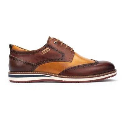 Pikolinos Men's Avila Two-tone Lace-up Shoes In Cognac In Brown