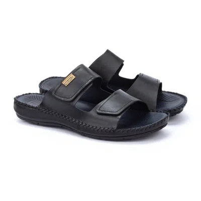 Pikolinos Men's Tarifa Leather Sandal In Black