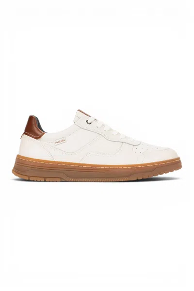 Pikolinos Men's White Leather Sneaker Trainers Lace-up Sports Shoes - Salinas