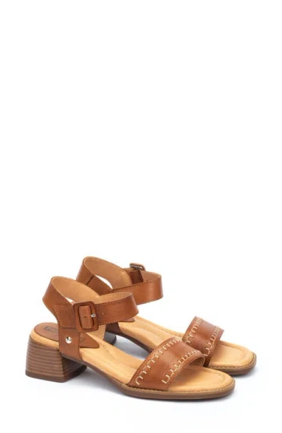 Pikolinos Oliva Ankle Strap Sandal In Brown