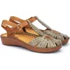 Pikolinos Vallarta T-strap Sandal In Sage