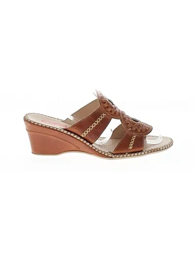 Pre-owned Pikolinos Wedges In Brown