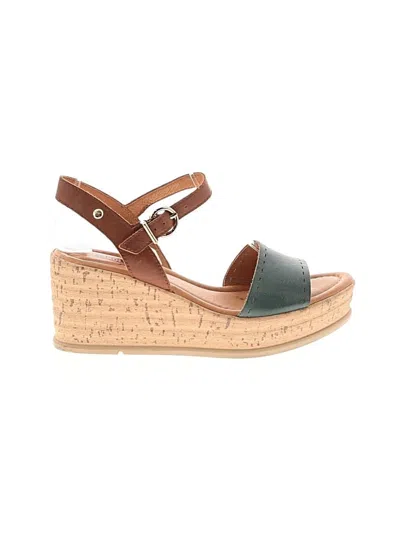 Pre-owned Pikolinos Wedges In Brown