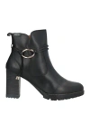 Pikolinos Woman Ankle Boots Black Size 11 Leather In Black