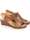 Pikolinos Aguadulce Slingback Wedge Sandal In Brown