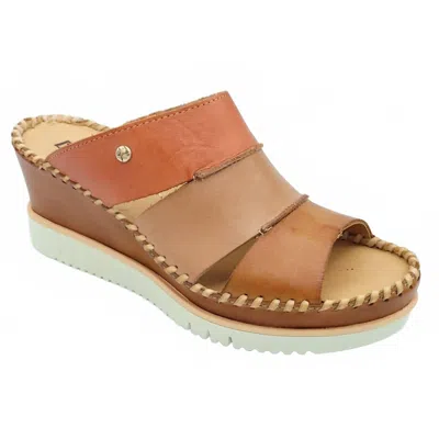Pikolinos Women Aguadulce Wedge Sandal In Brandy In Brown