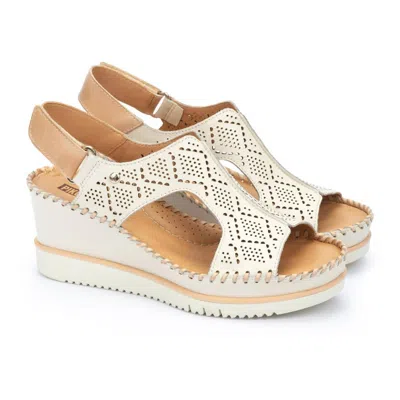 Pikolinos Women's Aguadulce Wedge Sandals In Off White