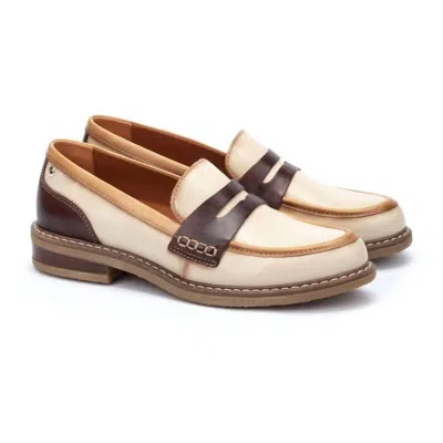 Pikolinos Women's Aldaya Round Toe Loafers In Marfil In Neutral