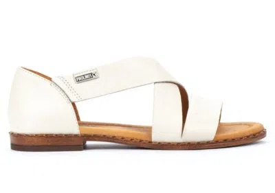 Pikolinos Women's Algar Sandal In Nata In White
