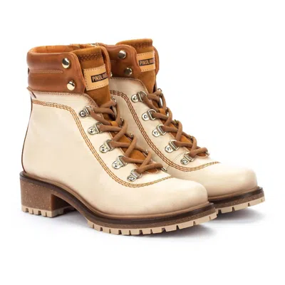 Pikolinos Women's Aspe Boots In Marfil In Burgundy