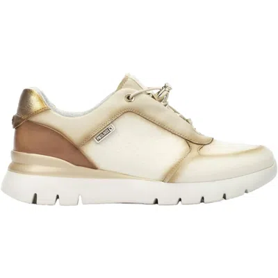 Pikolinos Women's Asturias Sneakers In Nata Leather In Multi